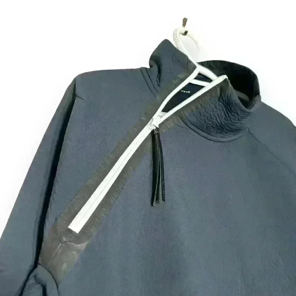 Nike Sportswear Tech Pack Anthracite 1/4 Zip Pullover Fashion Men’s Medium Navy - Picture 6 of 14